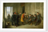 Pensioners outside the chapel at Greenwich ('An Old Tar doing Penance for his devotion to Jolly Bacchus') by Henry James Pidding