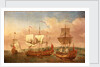 The 'Peregrine' and other Royal yachts off Greenwich circa 1710 by Jan Griffier
