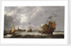 The 'Hercules' and 'Eenhorn' off Hoorn by Bonaventura Peeters the Elder