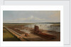 The Mast house and Brunswick dock at Blackwall by William Daniell