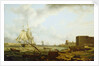 A third-rate entering Port Mahon by Charles Martin Powell