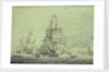 Dutch and English ships arriving at Naples by Cornelis Bouwmeester