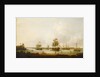 Ships off the gun wharf at Portsmouth, 1770 by Dominic Serres the Elder