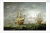 Loss of HMS 'Ramillies', September 1782: before the storm breaks by Robert Dodd