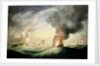 Loss of HMS 'Ramillies', September 1782: blowing up the wreck by Robert Dodd