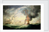 Loss of HMS 'Ramillies', September 1782: blowing up the wreck by Robert Dodd