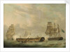 Action at sea: a French frigate completely dismasted by Robert Dodd