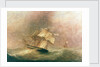 HMS 'Pique' in a gale during her return to England by John Christian Schetky