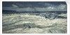 Rain, rainbow and stormy seas by Peter Godfrey Coker