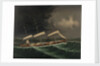The coolie ships 'Mersey' (1894) and 'Volga II' (1892) in a gale by Chinese School