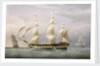 The West Indiaman 'Britannia' by Joseph Walter