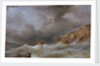 Wreck of a ship off a rocky coast by Samuel Walters