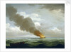 The Luxborough galley burnt nearly to the water, 25 June 1727 by John Cleveley