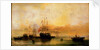 A Danish ship and other vessels becalmed by William McAlpine