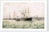 The White Star Line steamship 'Adriatic' leaving Liverpool by George Parker Greenwood