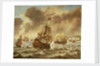 Before the Battle of the Downs, 21 October 1639, showing Tromp's Flagship ''Amelia'' by Reinier Nooms