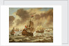 Before the Battle of the Downs, 21 October 1639, showing Tromp's Flagship ''Amelia'' by Reinier Nooms