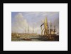 Scene in Plymouth sound in August 1815 by John James Chalon