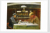 The Birkdale', showing the saloon with captain and mate by John Everett