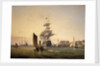 'Britannia' entering Portsmouth by George Chambers the Elder