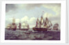 The ship 'Castor' and other vessels in a choppy sea by Thomas Luny