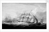 HMS 'Columbine' and other vessels off Lisbon by John Christian Schetky