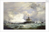 HM Turret Ship 'Devastation' at Spithead on the occasion of the naval review in honour of the Shah of Persia, 23 June 1873 by Edward William Cooke