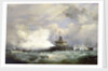 HM Turret Ship 'Devastation' at Spithead on the occasion of the naval review in honour of the Shah of Persia, 23 June 1873 by Edward William Cooke