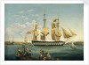 HMS 'Duncan' at Mahon by William Anderson