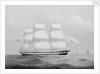 The ship 'Ellenborough' by Unknown