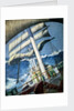 The deck of the barque 'Endymion' in a heavy sea by John Everett