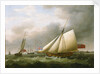 The Privateer 'Fly' and other vessels by Francis Holman