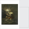 A buoy caught in the paddle of the steamship 'Great Eastern' by Henry Clifford