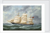 The ship 'Haddon Hall' by Marie Edouard Adam