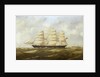 The ship 'Halloween' (1870) under way by British School