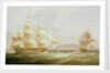 The ships 'Vigilant' and 'Harpooner' offshore by William John Huggins