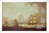 The East Indiaman 'Hindustan' in a breeze by Thomas Luny