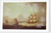 The East Indiaman 'Hindustan' in a breeze by Thomas Luny