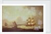 The East Indiaman 'Hindustan' in a breeze by Thomas Luny