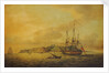 The East Indiaman 'Hindustan' at anchor by Thomas Luny