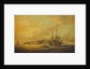 The East Indiaman 'Hindustan' at anchor by Thomas Luny