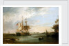 The yacht 'Isabel' Lying off Deptford by George Chambers the Elder