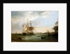 The yacht 'Isabel' Lying off Deptford by George Chambers the Elder
