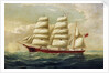 The barque J H Marsters in full sail by William Horde Yorke