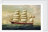 The barque J H Marsters in full sail by William Horde Yorke