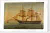 The frigate HMS 'Liffey' by Tommaso de Simone