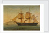 The frigate HMS 'Liffey' by Tommaso de Simone
