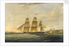 The ship 'Matilda' and cutter 'Zephyr' by James Miller Huggins