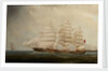 The ship Mermerus by 19th Century British School