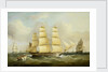 The ship 'Morley' and other vessels by William Adolphus Knell